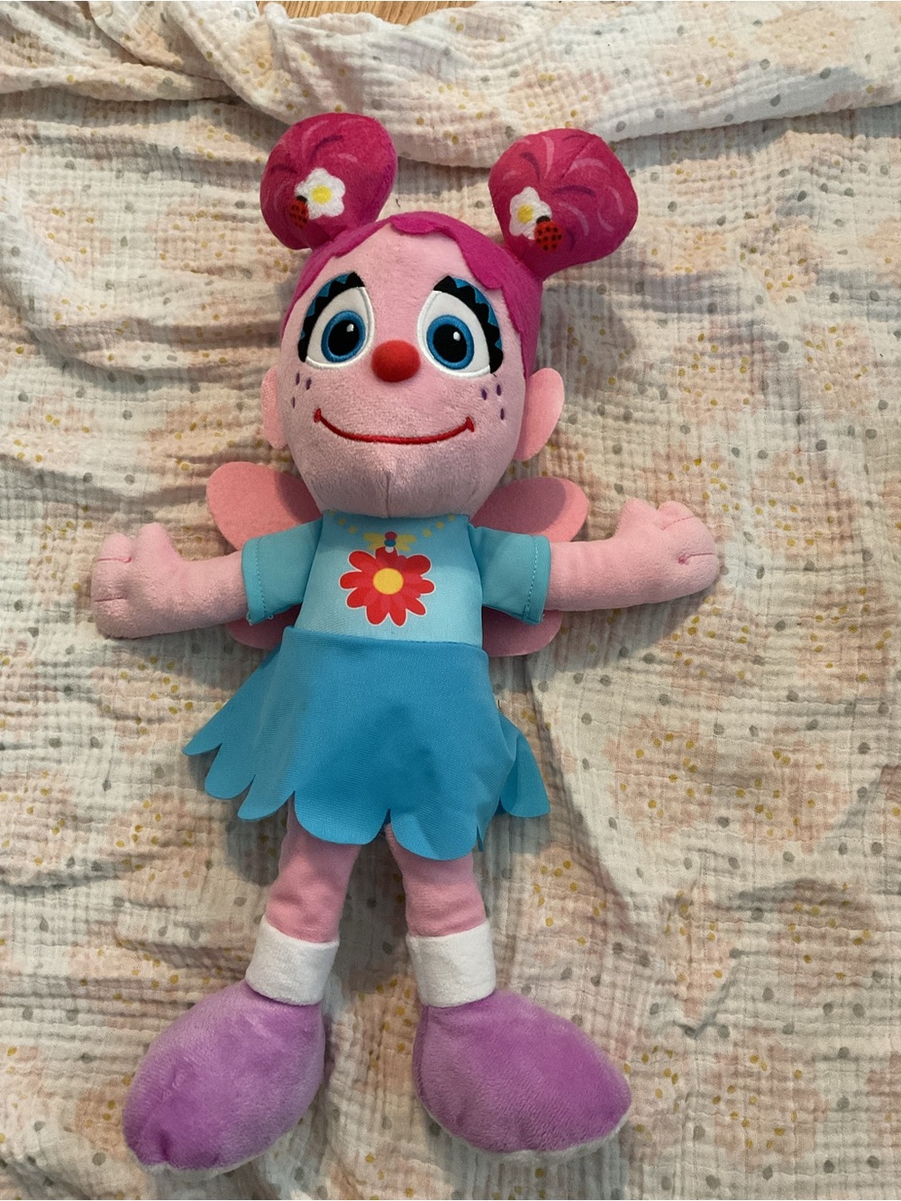 SESAME STREET ABBY CADADDY PLUSH TOY DOLL w/ANGEL WINGS 18”